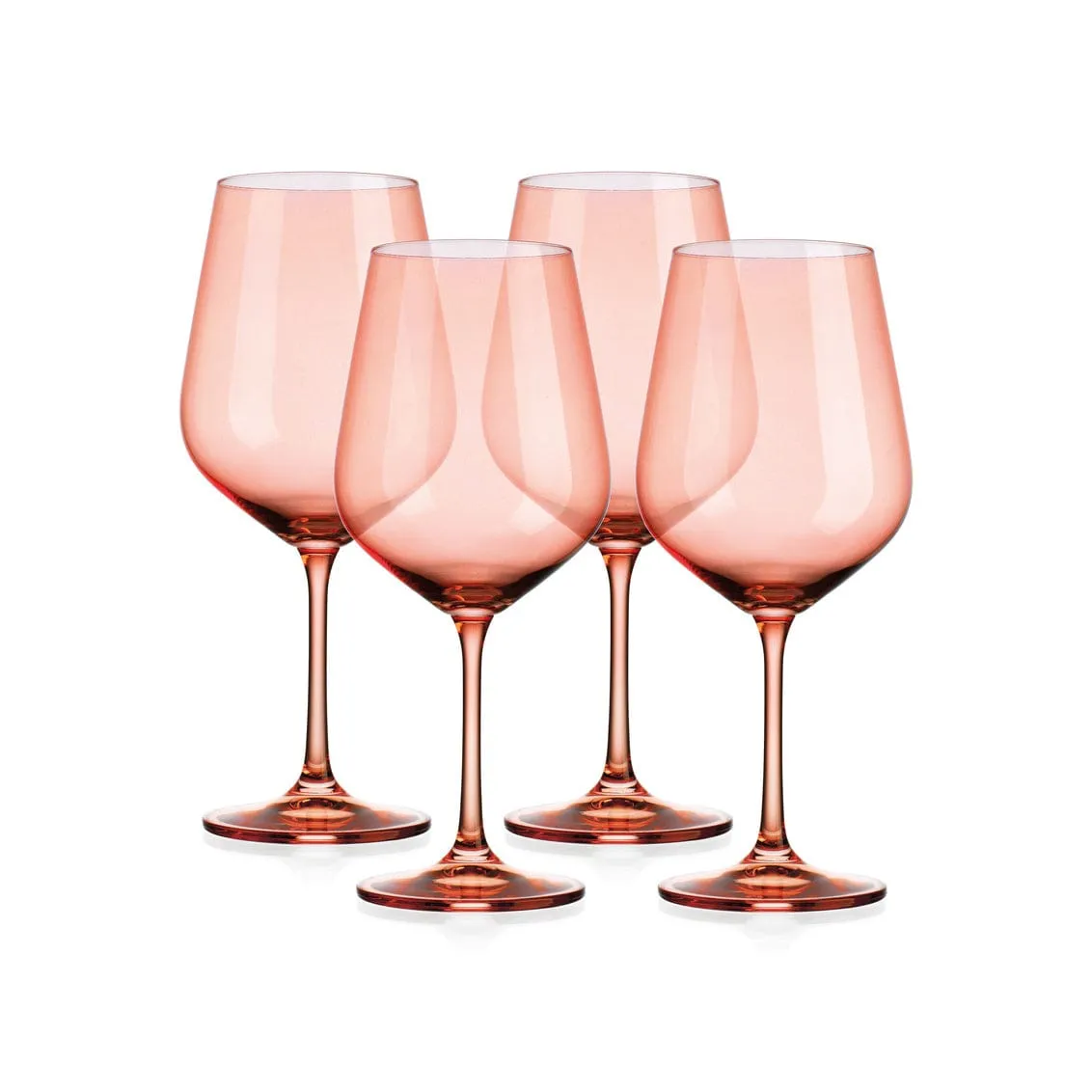Sheer Red Wine S/4 Coral 19.5