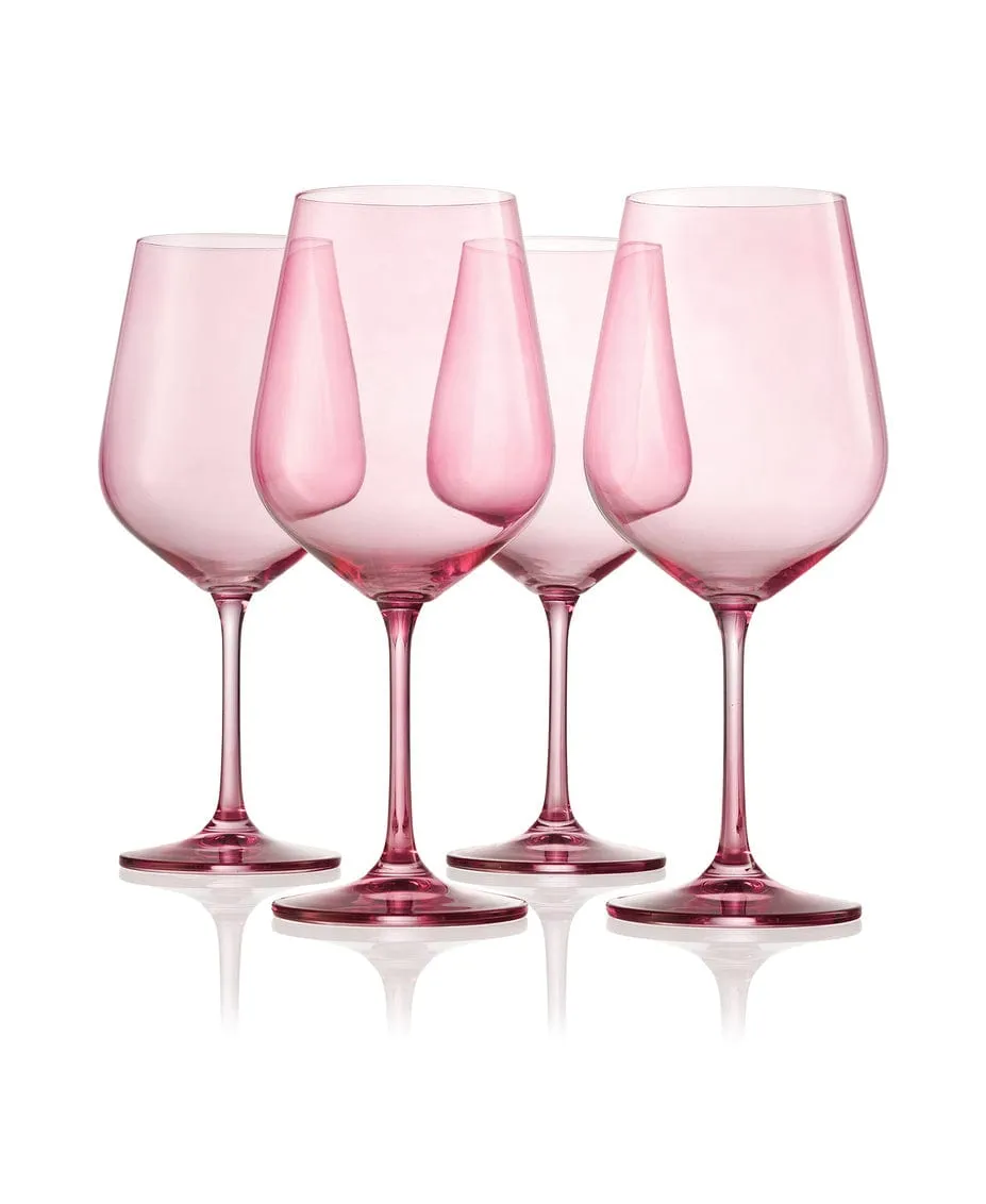 Sheer Red Wine S/4 Coral 19.5
