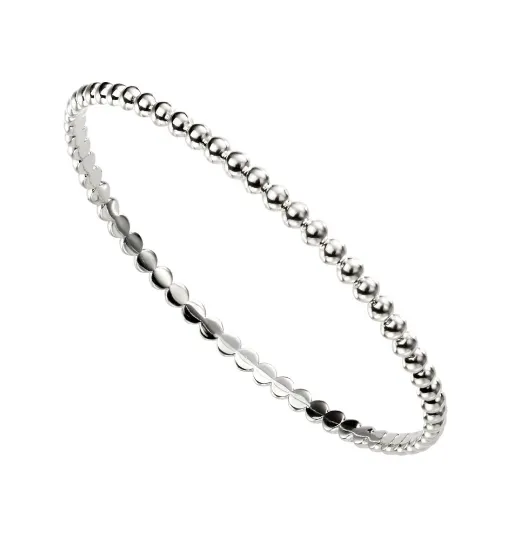 Silver Bobble Ball Bangle
