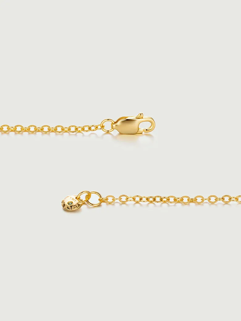 Slideable Baroque Pearl Croissant Necklace