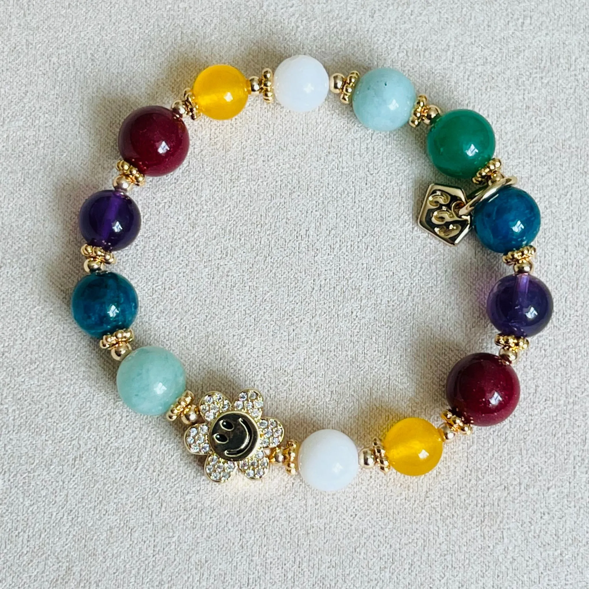 Smile! Rainbow Flower Bracelet