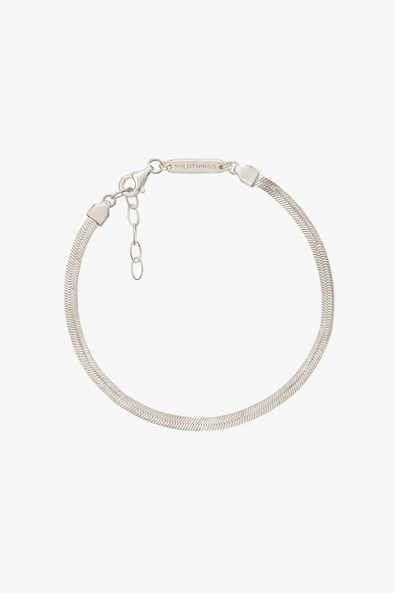 Snake chain bracelet silver
