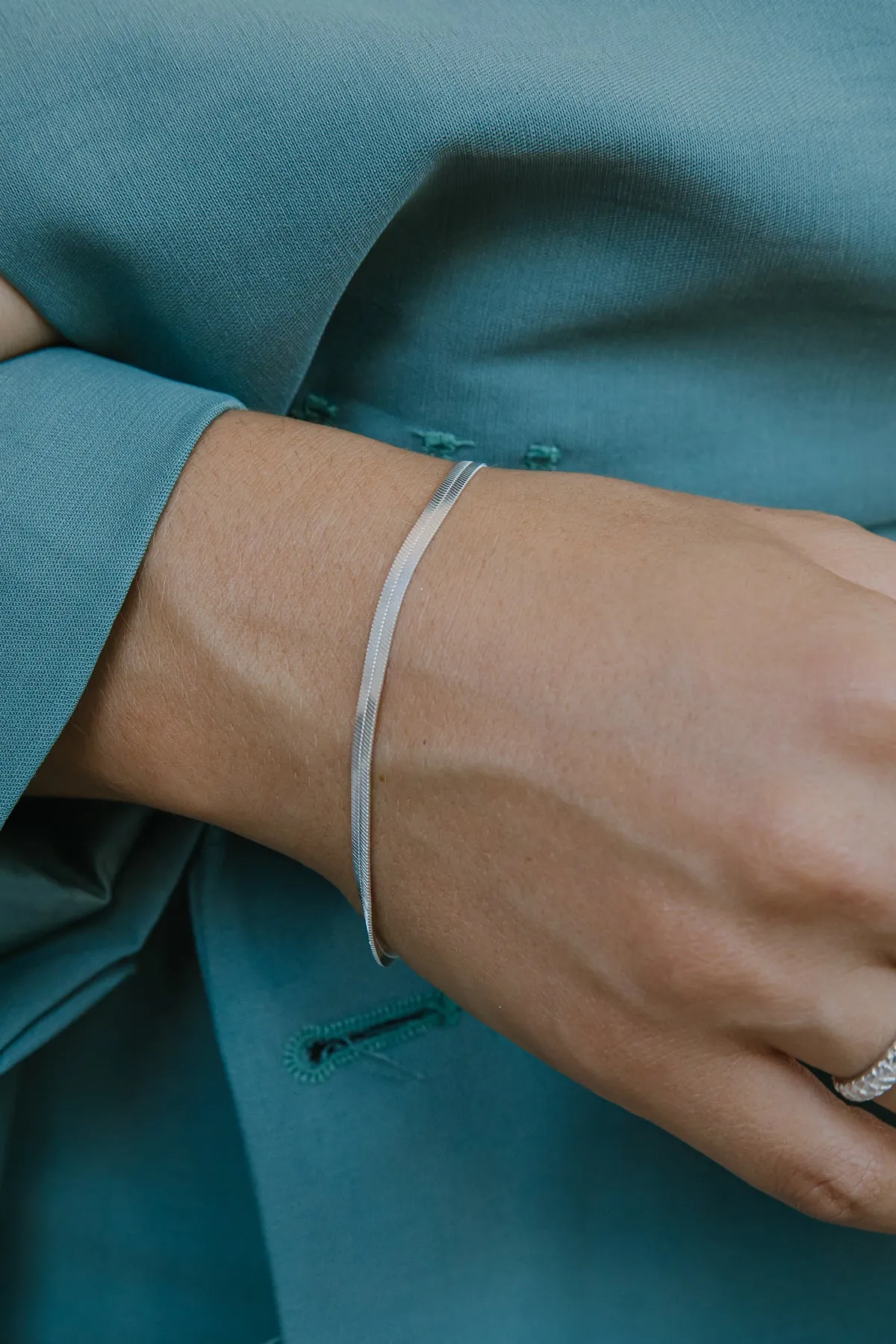 Snake chain bracelet silver