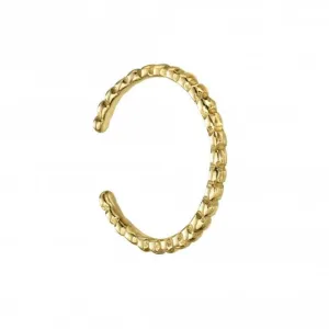 Sterling Silver Gold Plated Ball Toe Ring R3743