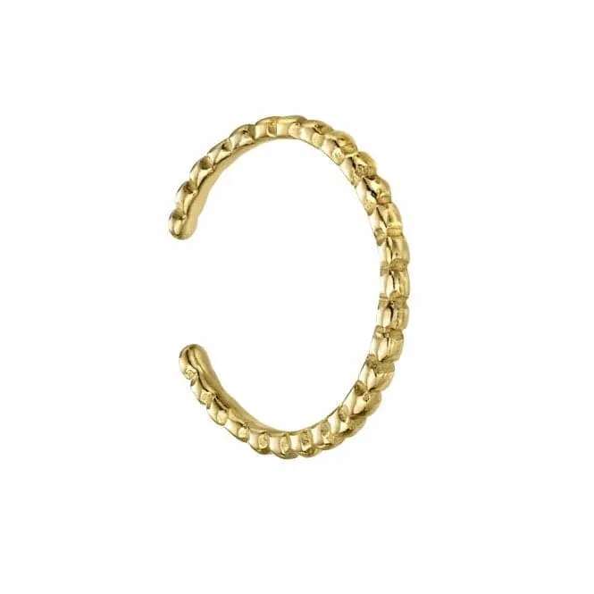 Sterling Silver Gold Plated Ball Toe Ring R3743