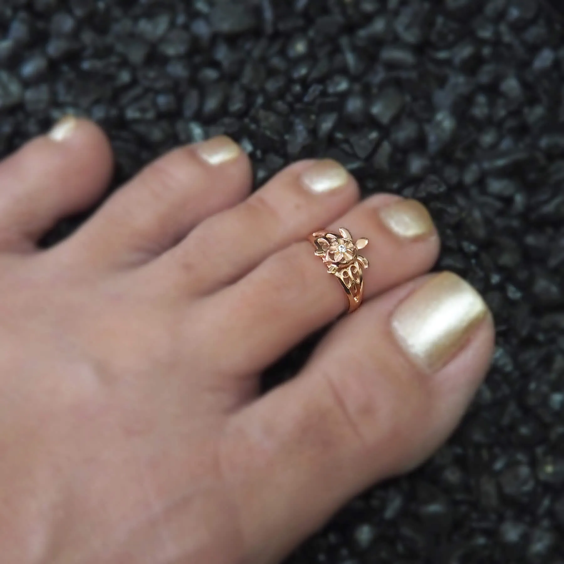 Sterling Silver Turtle Toe Ring