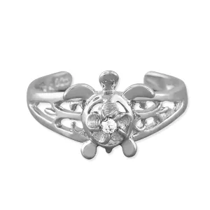 Sterling Silver Turtle Toe Ring