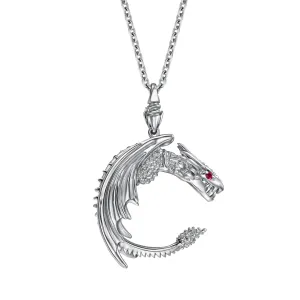 StingHD Dragon's Gaze: Carved Mastery with Fiery Ruby Eyes