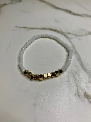 Stone and Gold Bracelet
