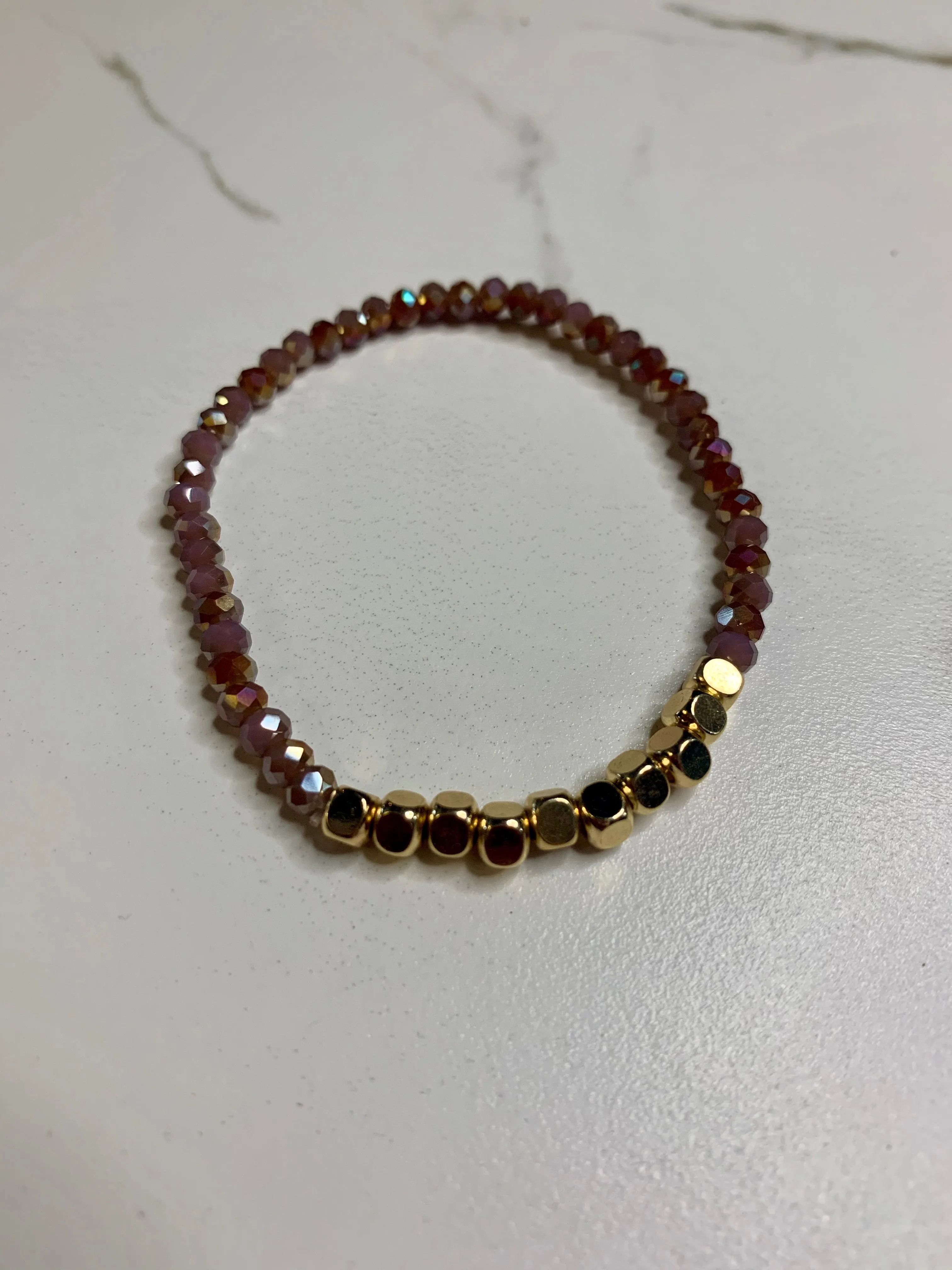 Stone and Gold Bracelet