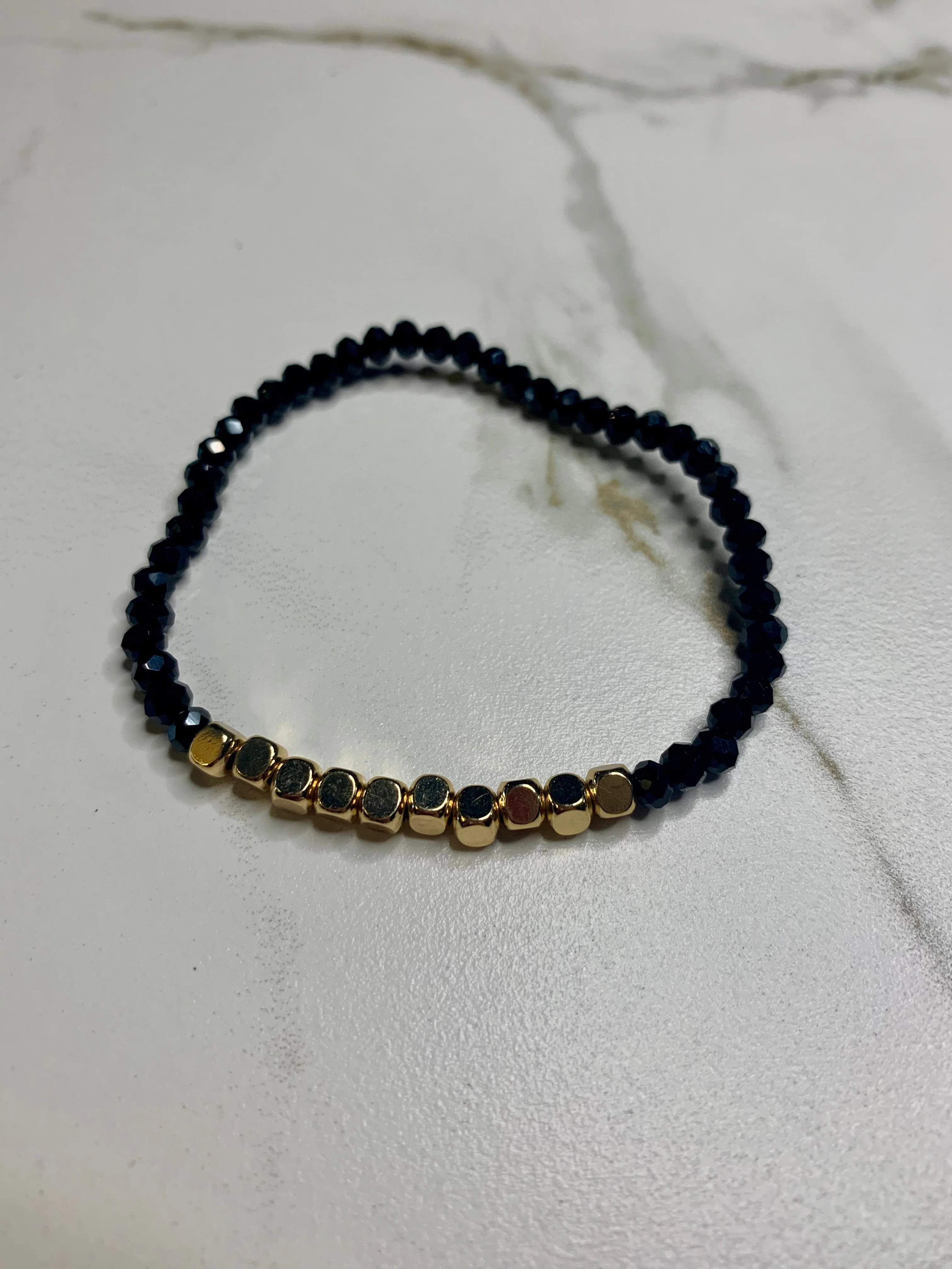 Stone and Gold Bracelet
