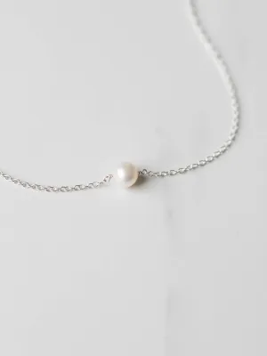 Suspended Pearl Necklace