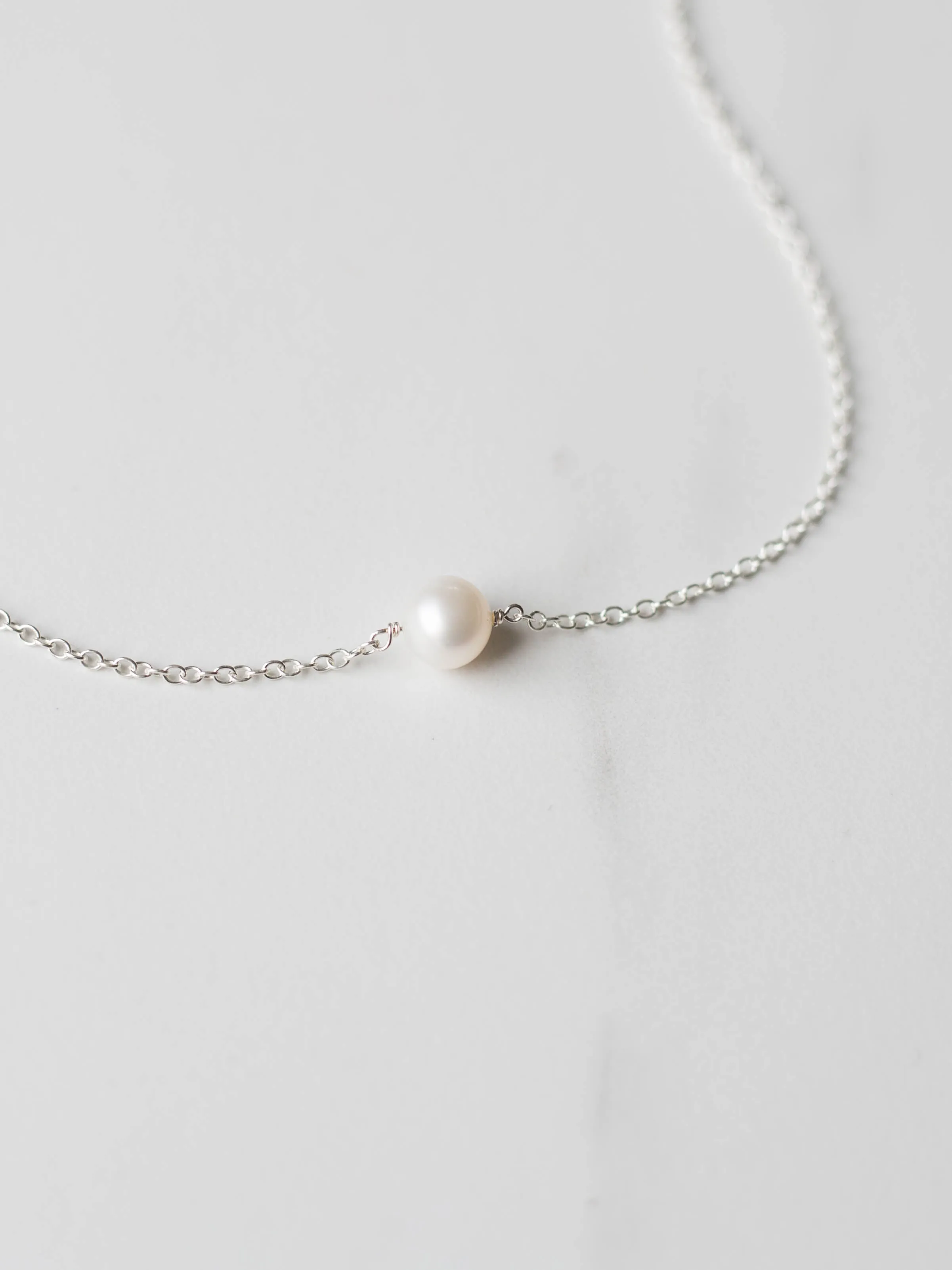Suspended Pearl Necklace