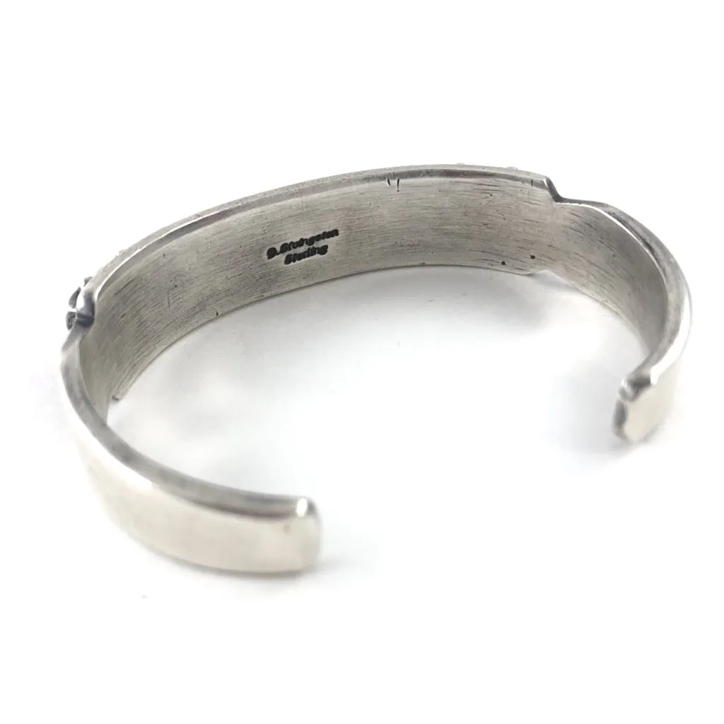 Ten Square Stone Coral Row Bracelet<br>By Darren Livingston