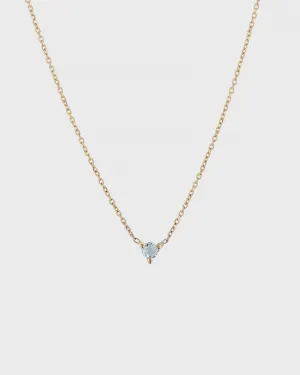 The Petite Aquamarine Birthstone Necklace