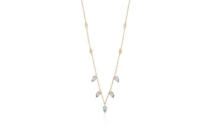 The Royals Pear Drop Necklace Aquamarine by "Joanna Achkar"