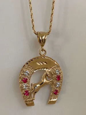 The Stallion Horseshoe Necklace