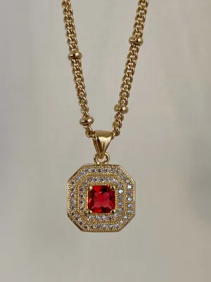 The Vixen Block Pendant Necklace