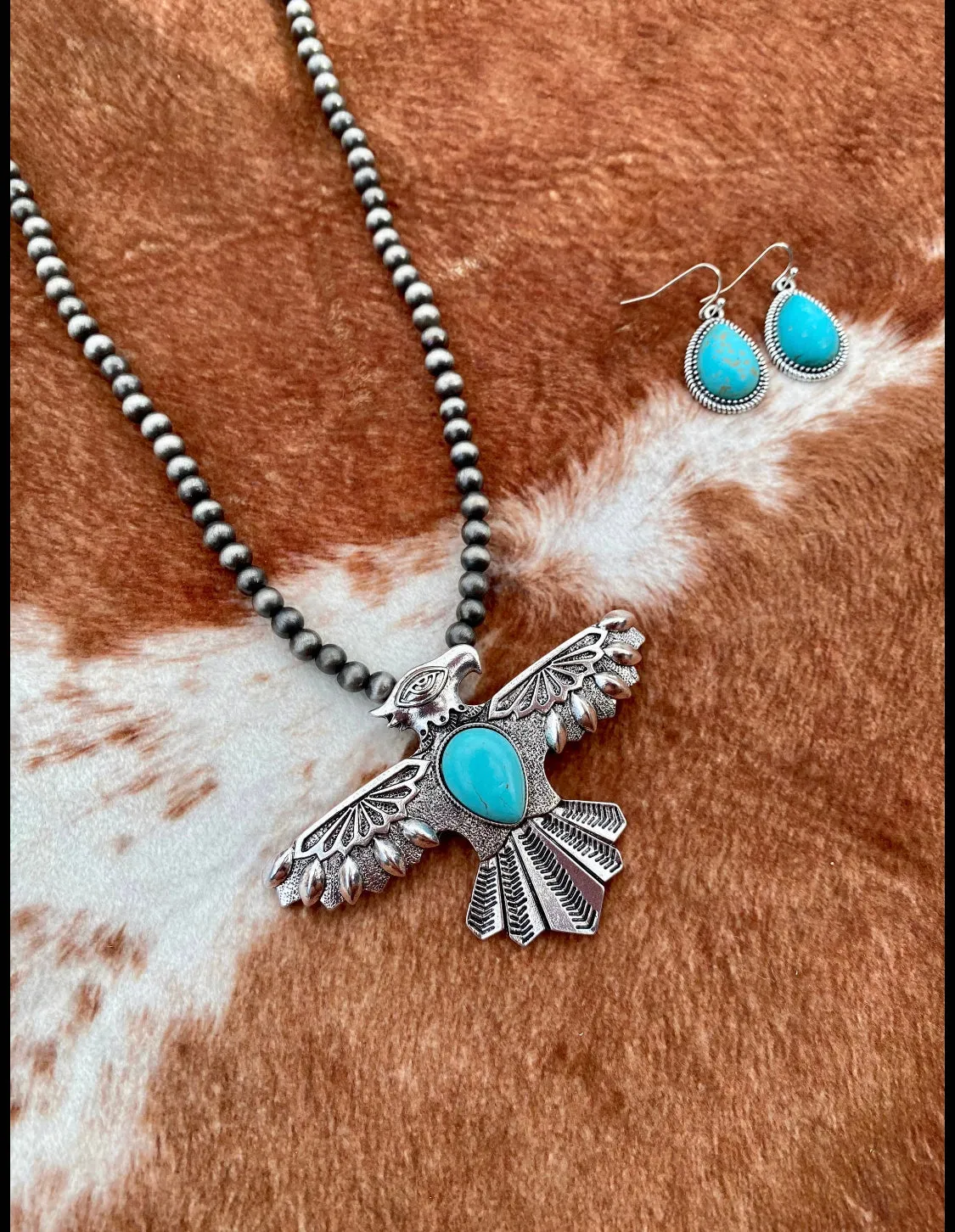 Thunderbird Pendant Necklace Set