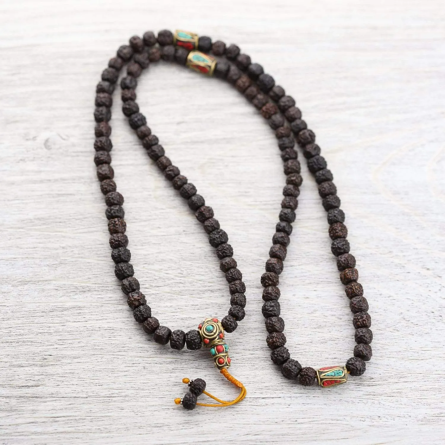 Tibetan Rudraksha Mala