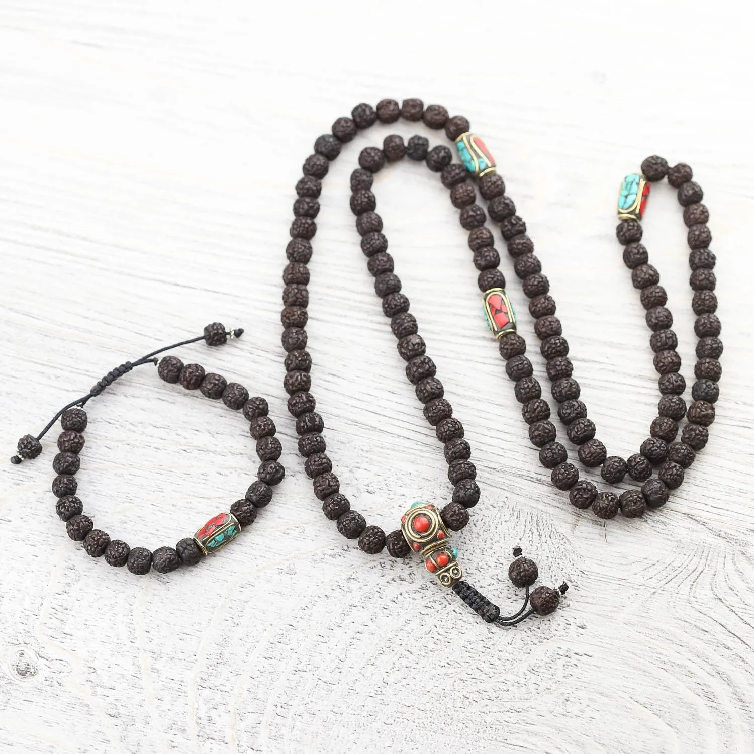 Tibetan Rudraksha Mala