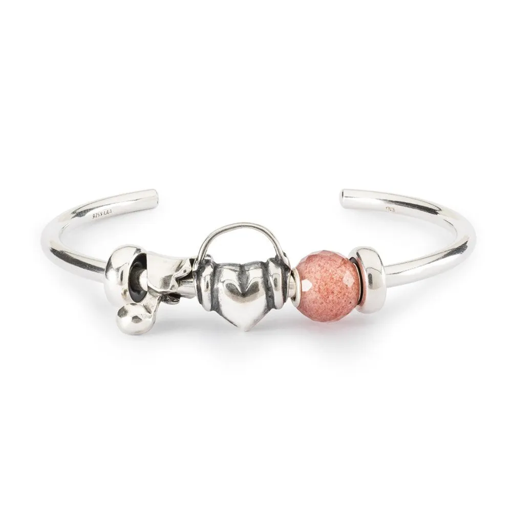 Trollbeads Round Strawberry Quartz Facet Bead