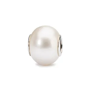 Trollbeads Round White Pearl Bead