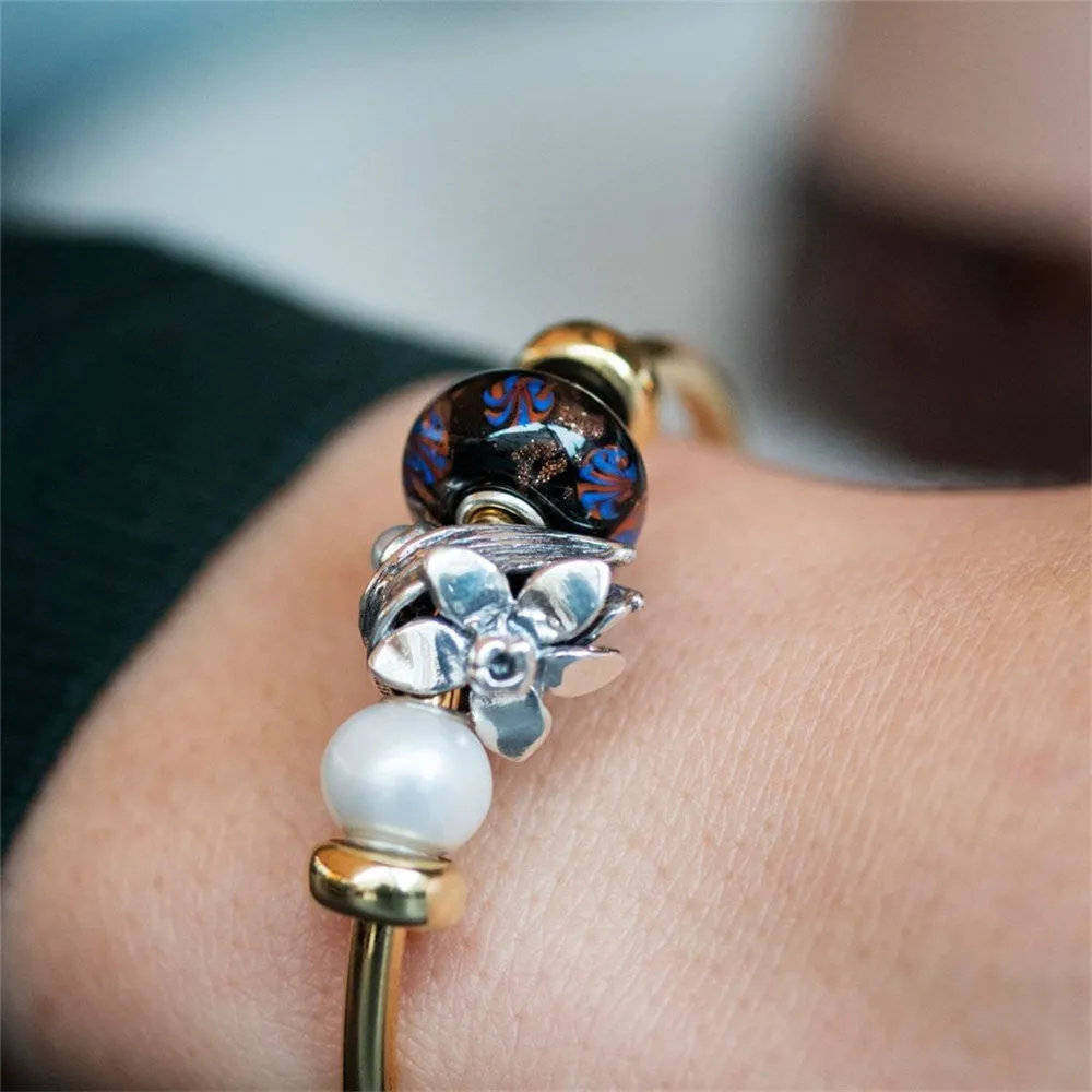Trollbeads Round White Pearl Bead