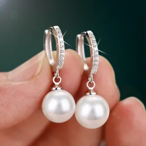 Various 925 Sterling sliver freshwater pearl earrings