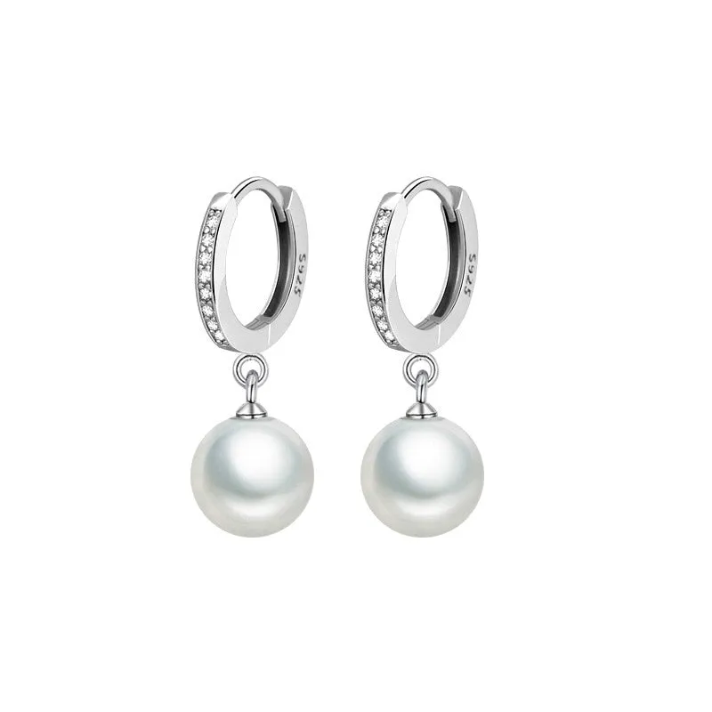 Various 925 Sterling sliver freshwater pearl earrings