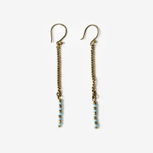 Vero Brass Dangle Earrings