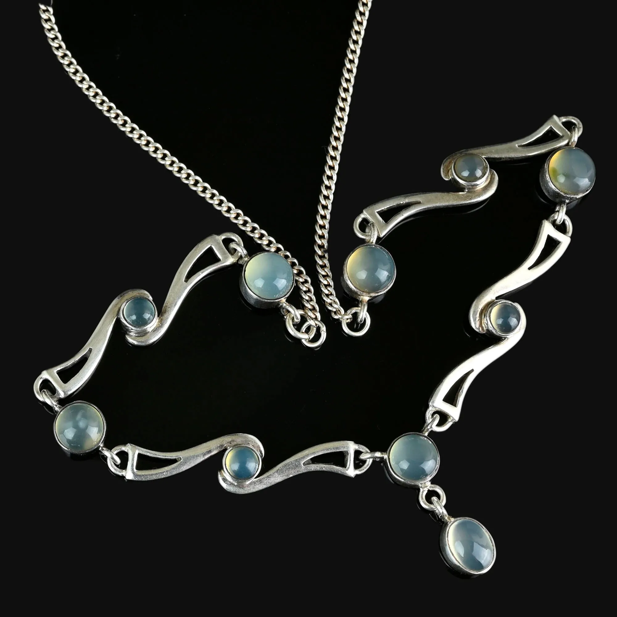 Vintage Arts and Crafts Style Moonstone Necklace