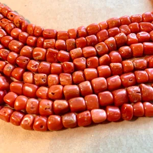 Vintage Italian Coral, 16 Inches