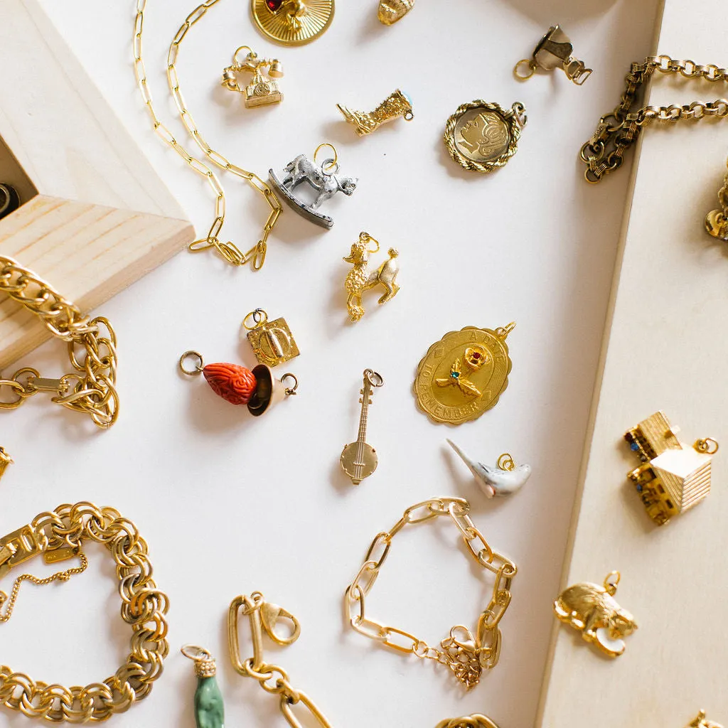Vintage Time will Tell Charms | Charm Bracelet & Necklace | Custom Charm Jewelry