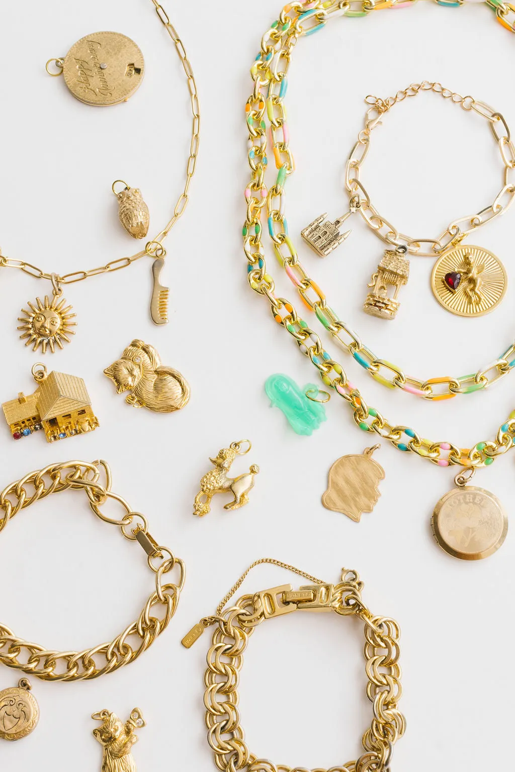 Vintage Time will Tell Charms | Charm Bracelet & Necklace | Custom Charm Jewelry
