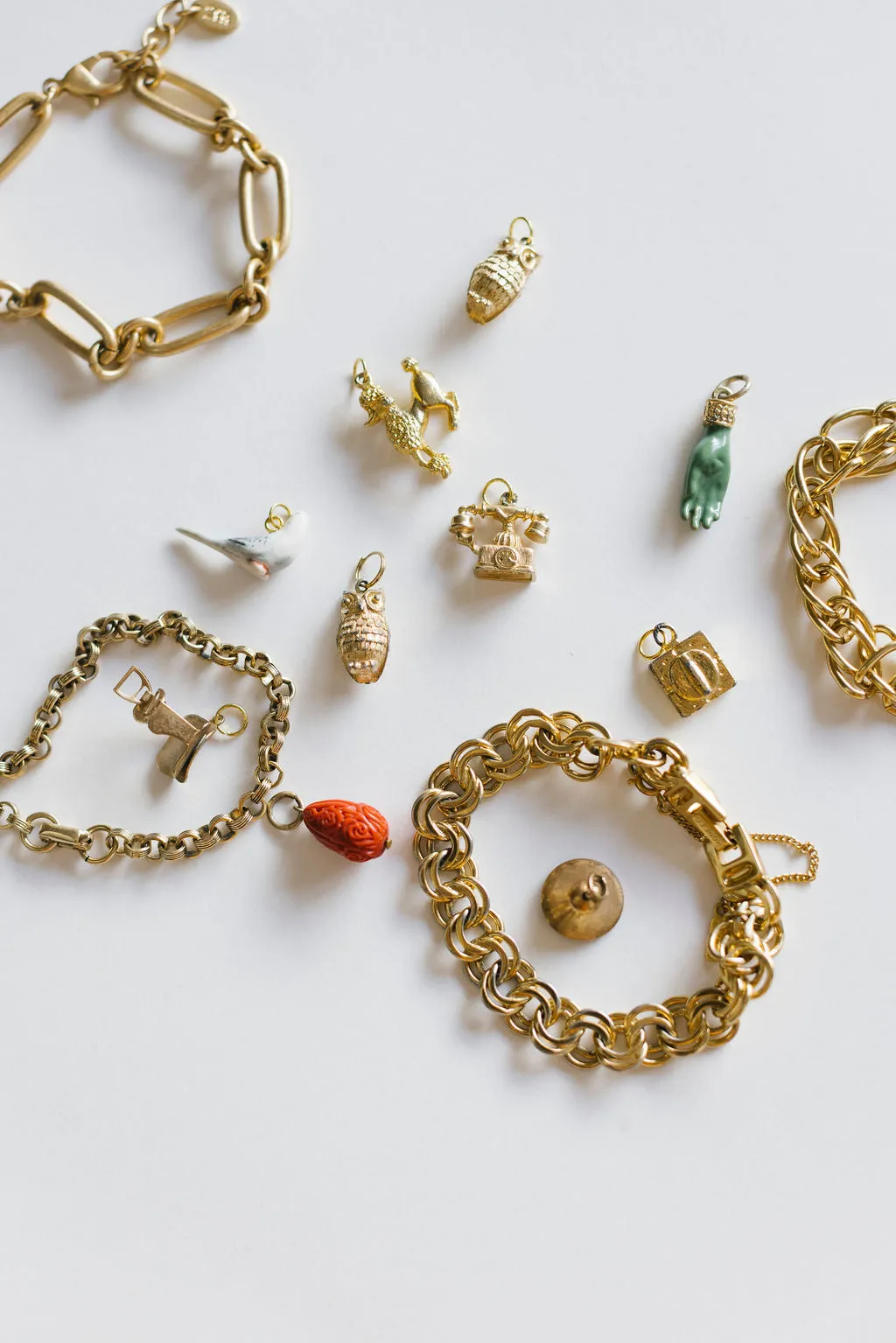 Vintage Time will Tell Charms | Charm Bracelet & Necklace | Custom Charm Jewelry