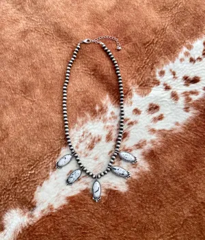 White Fernbrook Necklace